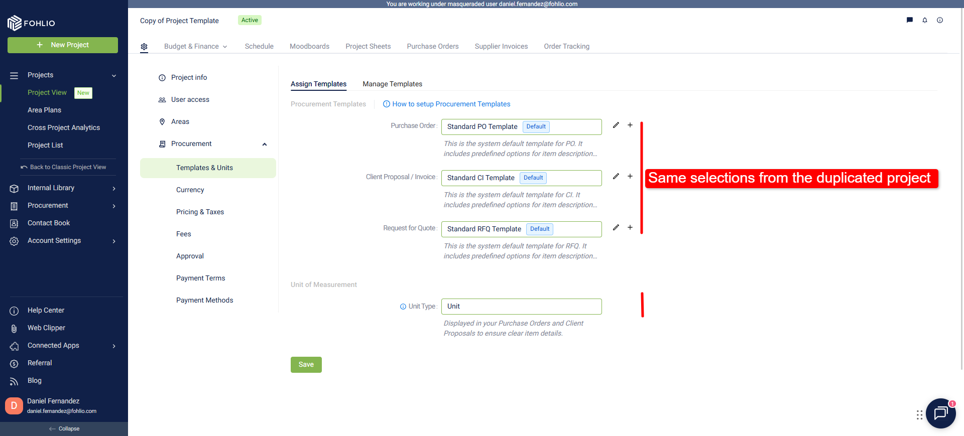 How to Duplicate / Copy a project